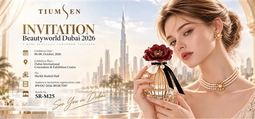 Tugann Tiumsen cuireadh duit chuig Beautyworld Dubai 2026 - Tabhair cuairt orainn Ag Booth SR-M25